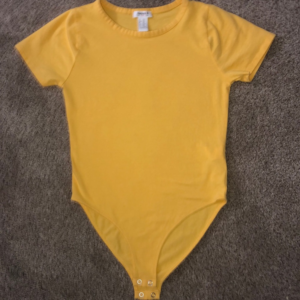 Yellow kids body suit (forever 21 girls